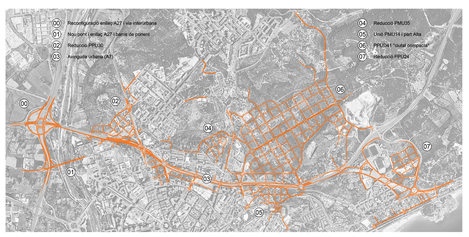 Avinguda urbana en el traçat de l&#39;A7 i creixement urbà cap a la ciutat compacta